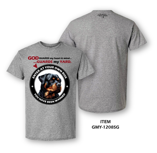 "Guard My Yard" Rottweiler Tee