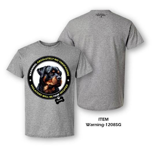 "Absolute Warning" Rottweiler Tee